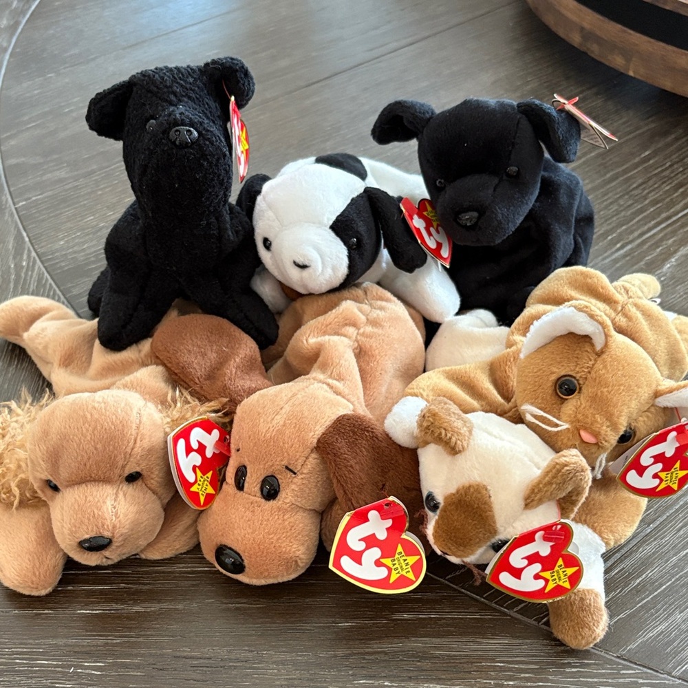 Ty Beanie Babies Dog & Cat Plush Set